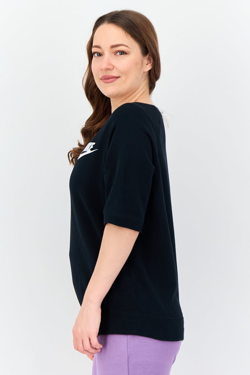 Nike Women Sportswear Fit Short Sleeve Outdoor T-shirt, Black - Image 3